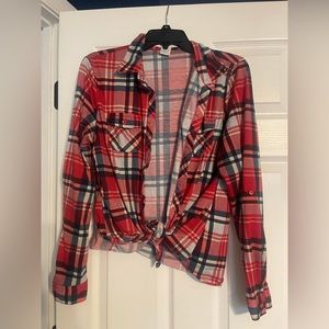 Plaid button down